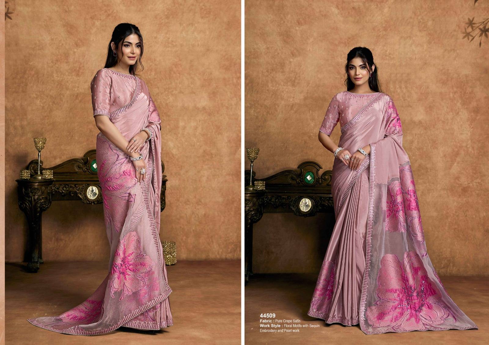 NORITA 44500 SEHER By MAHOTSAV 44501 to 44512 Series Indian Traditional Beautiful Stylish Fancy Colorful Party Wear & Occasional Wear Silk Sarees At Wholesale Price